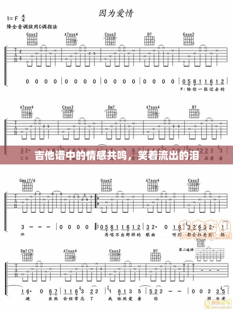 弦動心弦，吉他譜中的情感共鳴與淚光笑影