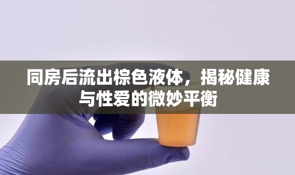 同房后棕色液體之謎，探索性愛與健康的微妙聯(lián)系