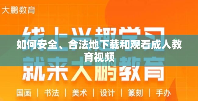 如何安全、合法地下載和觀看成人教育視頻