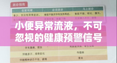 小便異常流液，不可忽視的健康預(yù)警信號(hào)