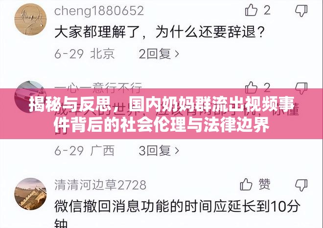 揭秘與反思，國內(nèi)奶媽群流出視頻事件背后的社會(huì)倫理與法律邊界