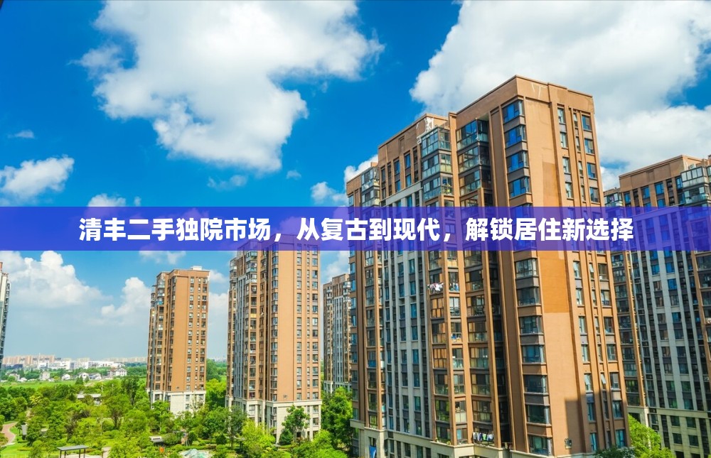 清豐二手獨院市場，從復古到現(xiàn)代，解鎖居住新選擇