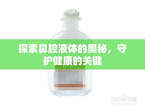 探索鼻腔液體的奧秘，守護(hù)健康的關(guān)鍵