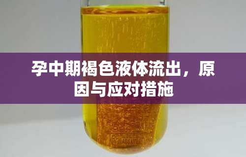 孕中期褐色液體流出，原因與應對措施