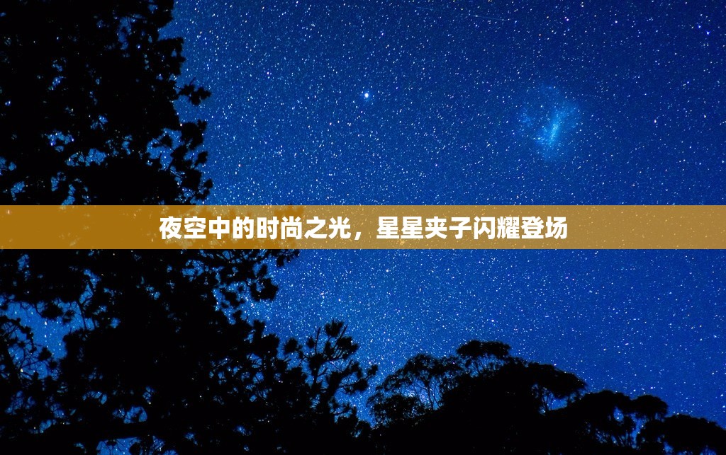 夜空中的時尚之光，星星夾子閃耀登場