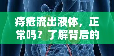 痔瘡流出液體，正常嗎？了解背后的真相