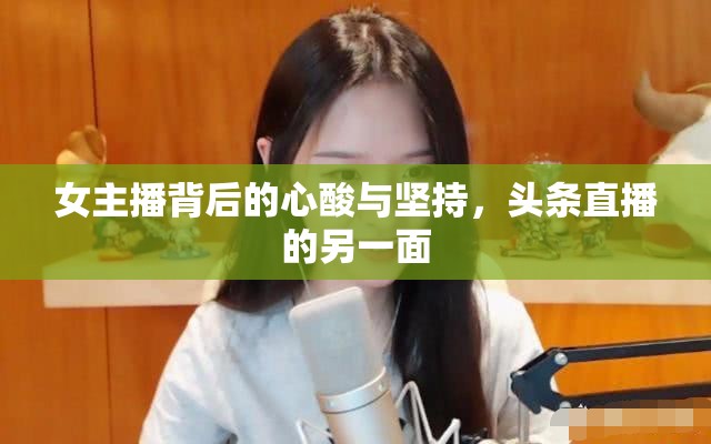 女主播背后的心酸與堅(jiān)持，頭條直播的另一面