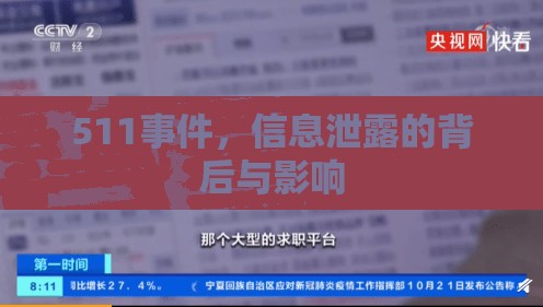 511事件，信息泄露的背后與影響