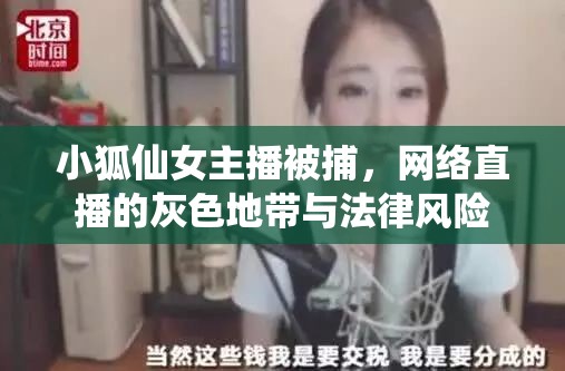 小狐仙女主播被捕，網(wǎng)絡直播的灰色地帶與法律風險