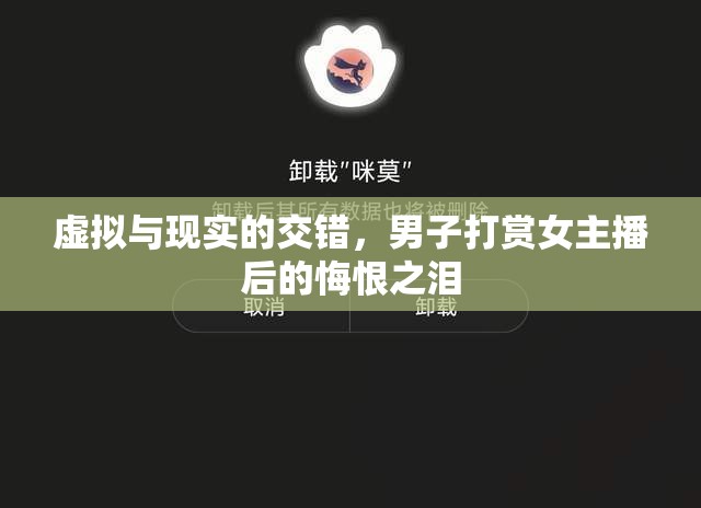 虛擬與現(xiàn)實的交錯，男子打賞女主播后的悔恨之淚