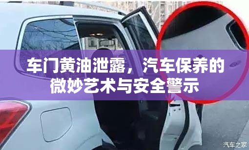 車門黃油泄露，汽車保養(yǎng)的微妙藝術(shù)與安全警示