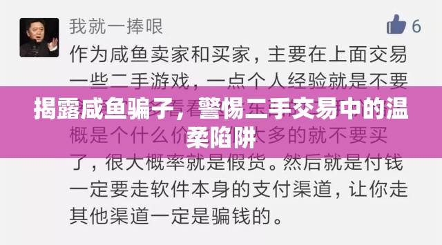 揭露咸魚騙子，警惕二手交易中的溫柔陷阱