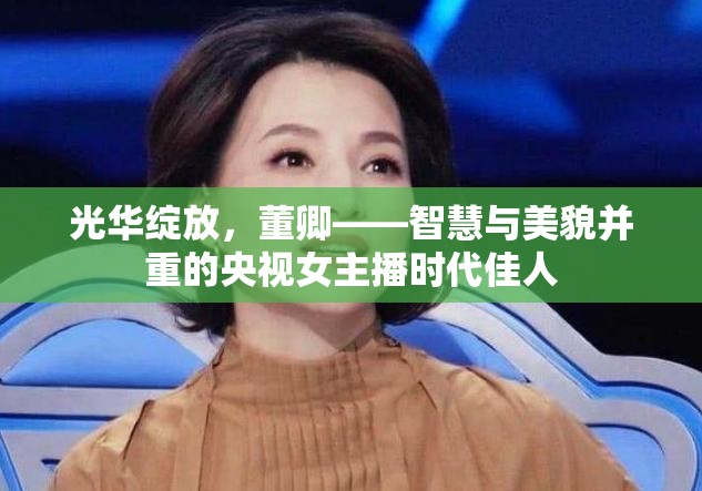 光華綻放，董卿——智慧與美貌并重的央視女主播時代佳人