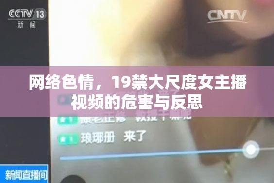 網絡色情，19禁大尺度女主播視頻的危害與反思