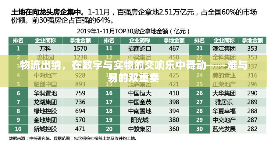 物流出納，在數(shù)字與實物的交響樂中舞動——難與易的雙重奏