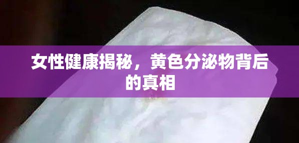 女性健康揭秘，黃色分泌物背后的真相