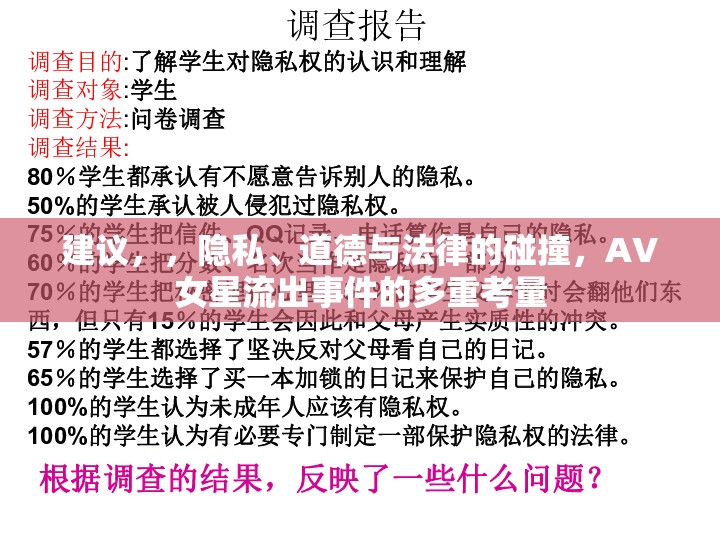 建議，，隱私、道德與法律的碰撞，AV女星流出事件的多重考量