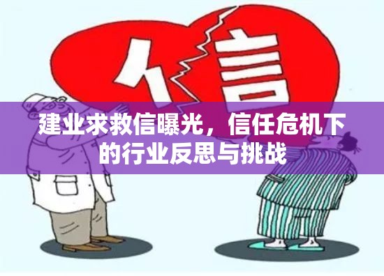 建業(yè)求救信曝光，信任危機(jī)下的行業(yè)反思與挑戰(zhàn)