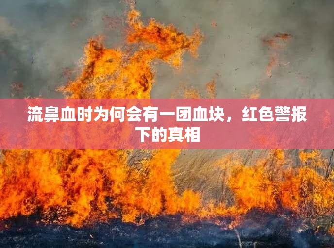 流鼻血時(shí)為何會(huì)有一團(tuán)血塊，紅色警報(bào)下的真相