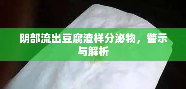 陰部流出豆腐渣樣分泌物，警示與解析