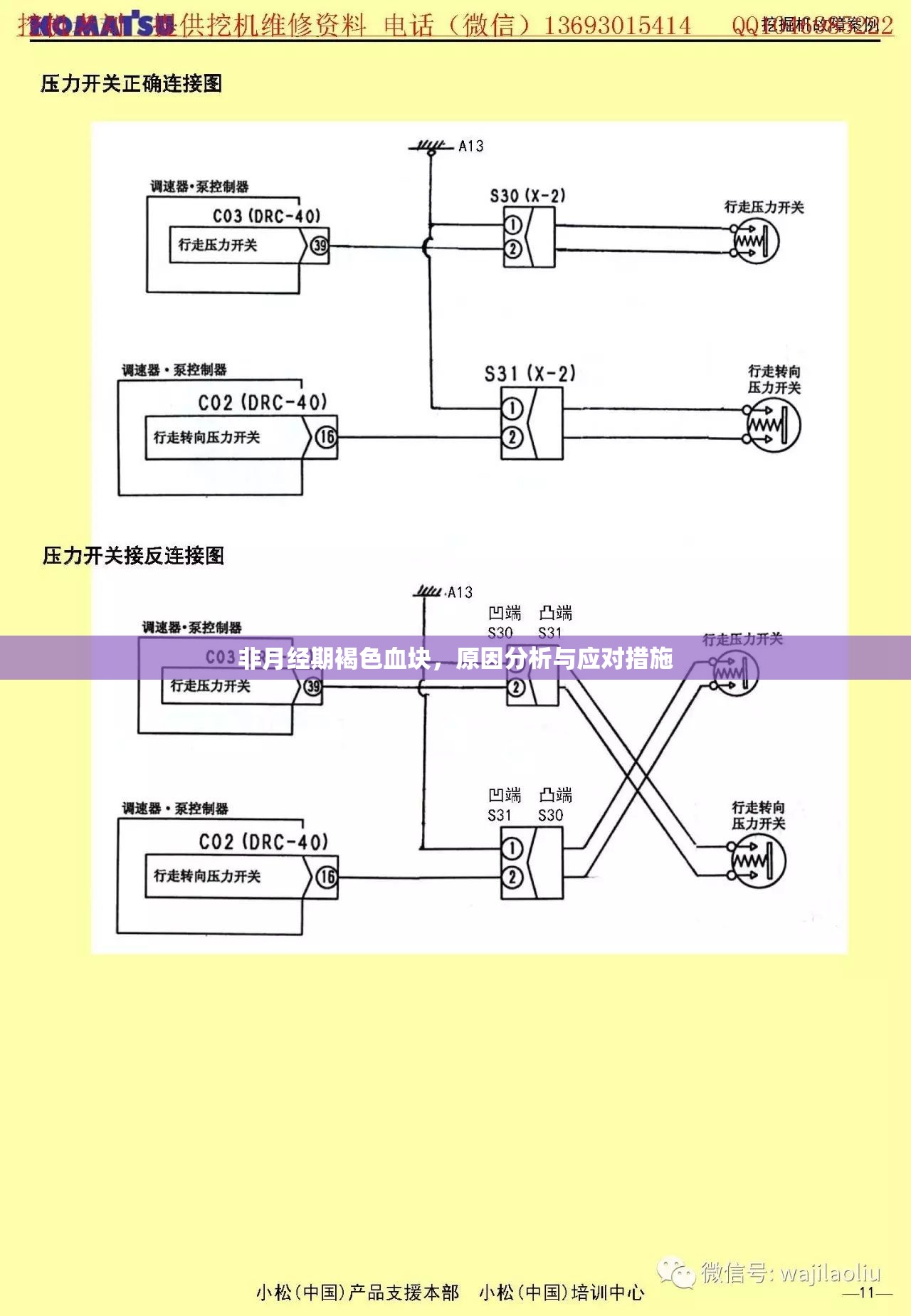 非月經(jīng)期褐色血塊，原因分析與應(yīng)對措施