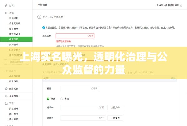 上海實(shí)名曝光，透明化治理與公眾監(jiān)督的力量