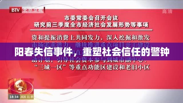 陽(yáng)春失信事件，重塑社會(huì)信任的警鐘