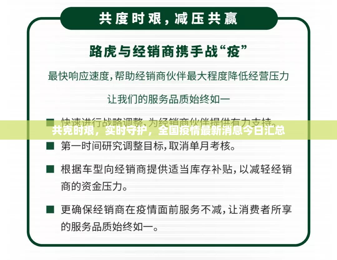 共克時艱，實時守護，全國疫情最新消息今日匯總