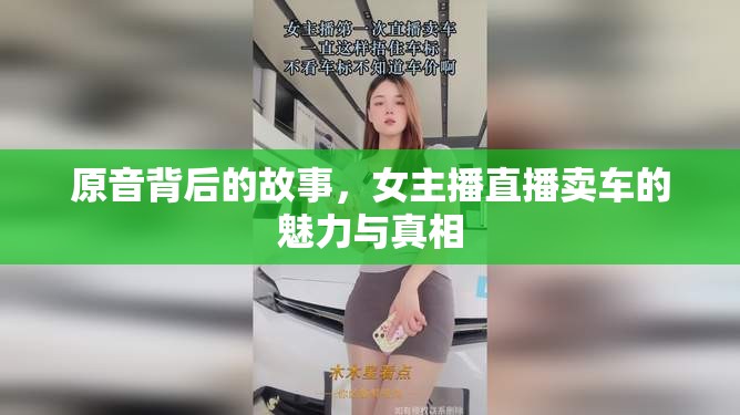 原音背后的故事，女主播直播賣車的魅力與真相