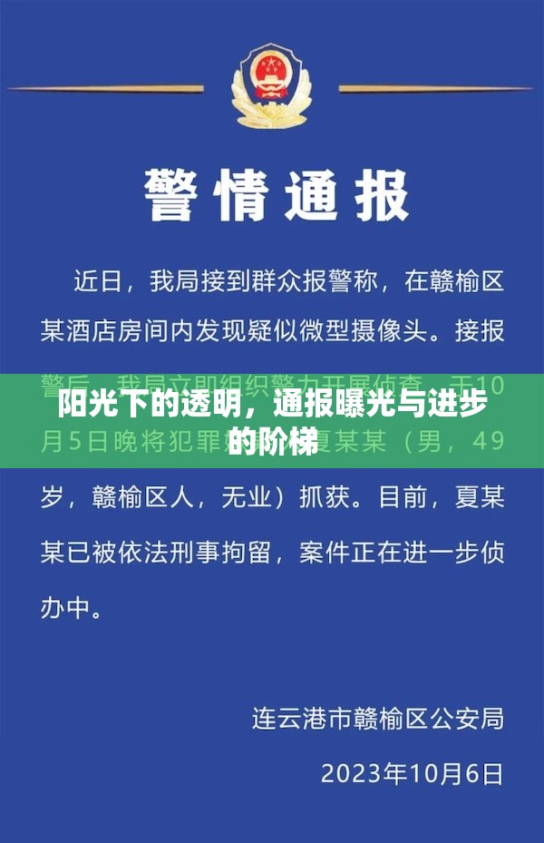 陽光下的透明，通報曝光與進步的階梯