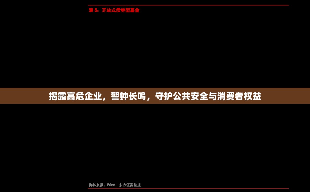 揭露高危企業(yè)，警鐘長(zhǎng)鳴，守護(hù)公共安全與消費(fèi)者權(quán)益