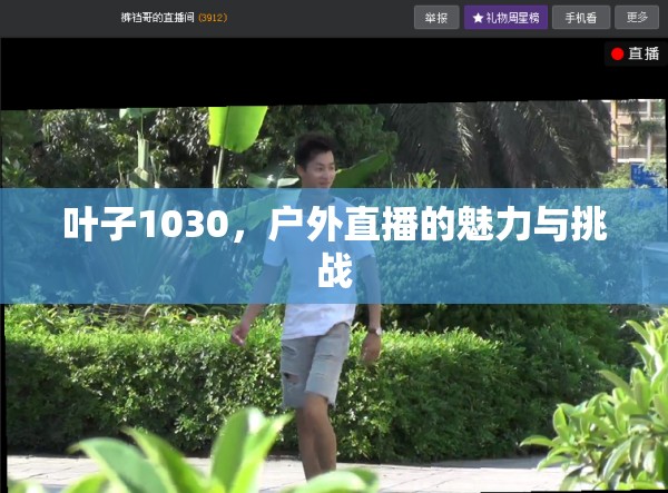 葉子1030，戶外直播的魅力與挑戰(zhàn)