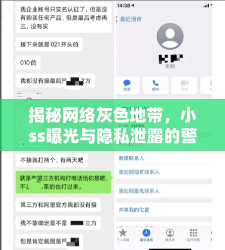 揭秘網(wǎng)絡(luò)灰色地帶，小ss曝光與隱私泄露的警鐘