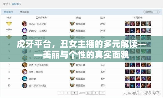 虎牙平臺(tái)，丑女主播的多元解讀——美麗與個(gè)性的真實(shí)面貌