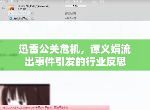 迅雷公關(guān)危機，譚義娟流出事件引發(fā)的行業(yè)反思
