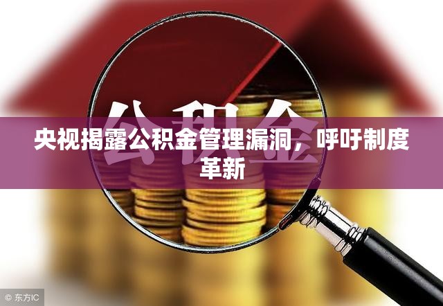 央視揭露公積金管理漏洞，呼吁制度革新