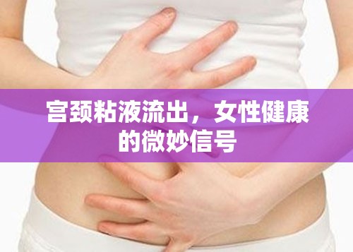 宮頸粘液流出，女性健康的微妙信號