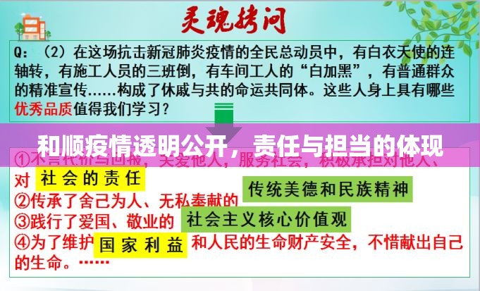 和順疫情透明公開，責(zé)任與擔(dān)當(dāng)?shù)捏w現(xiàn)