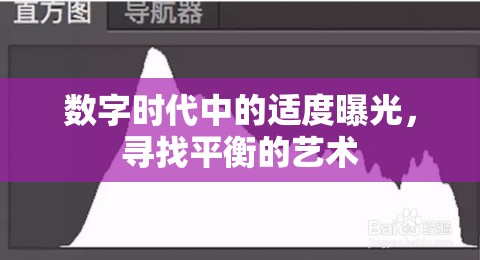 數(shù)字時(shí)代中的適度曝光，尋找平衡的藝術(shù)