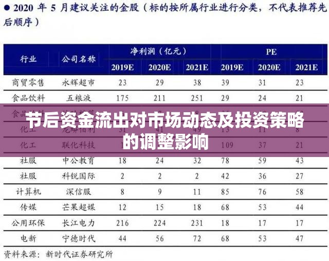 節(jié)后資金流出對市場動態(tài)及投資策略的調(diào)整影響