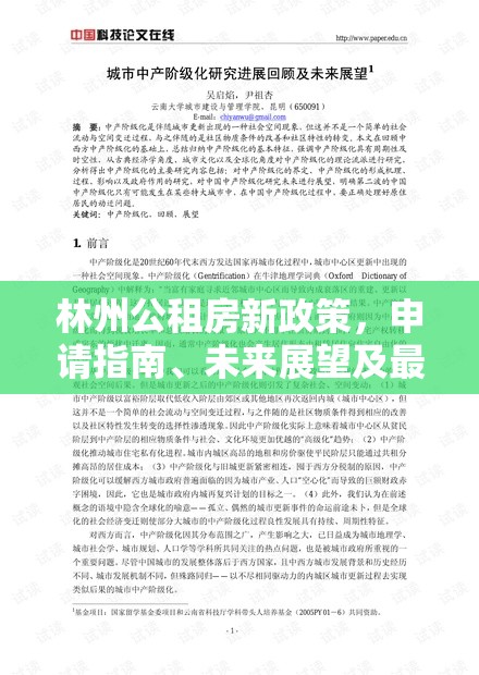 林州公租房新政策，申請指南、未來展望及最新消息