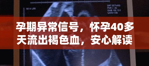 孕期異常信號(hào)，懷孕40多天流出褐色血，安心解讀指南