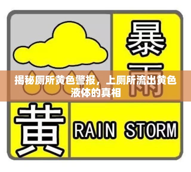 揭秘廁所黃色警報，上廁所流出黃色液體的真相