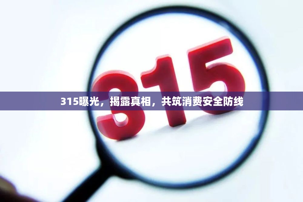 315曝光，揭露真相，共筑消費(fèi)安全防線