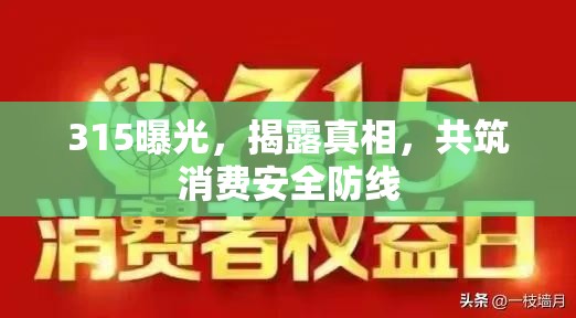 315曝光，揭露真相，共筑消費安全防線