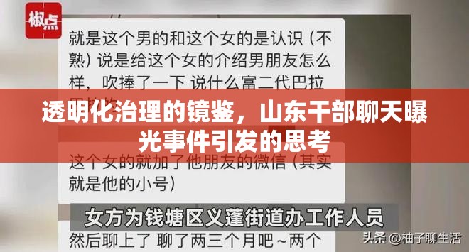 透明化治理的鏡鑒，山東干部聊天曝光事件引發(fā)的思考