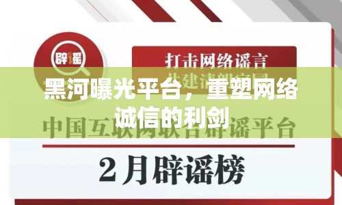 黑河曝光平臺，重塑網絡誠信的利劍