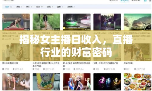 揭秘女主播日收入，直播行業(yè)的財富密碼