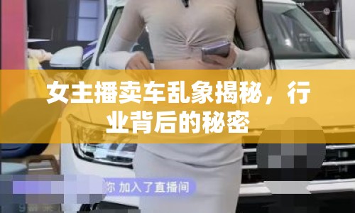 女主播賣車亂象揭秘，行業(yè)背后的秘密