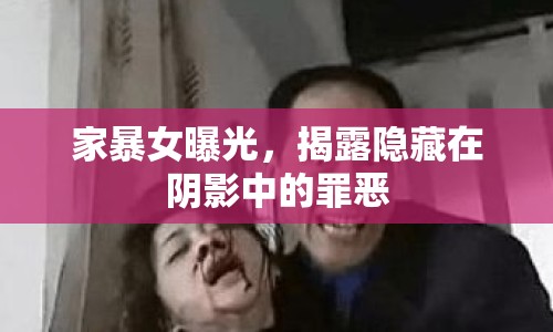 家暴女曝光，揭露隱藏在陰影中的罪惡